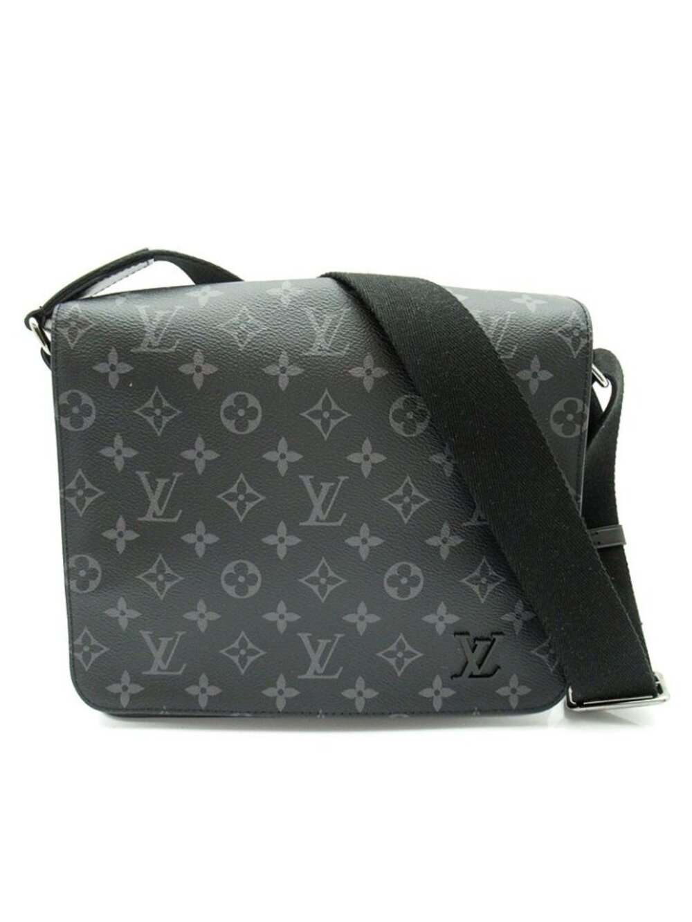 Louis Vuitton District PM Monogram Eclipse Messenger Bag Black